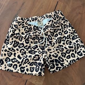 OAS - leopard print men’s swim suit